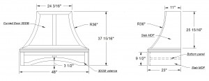 H-250 technical drawing